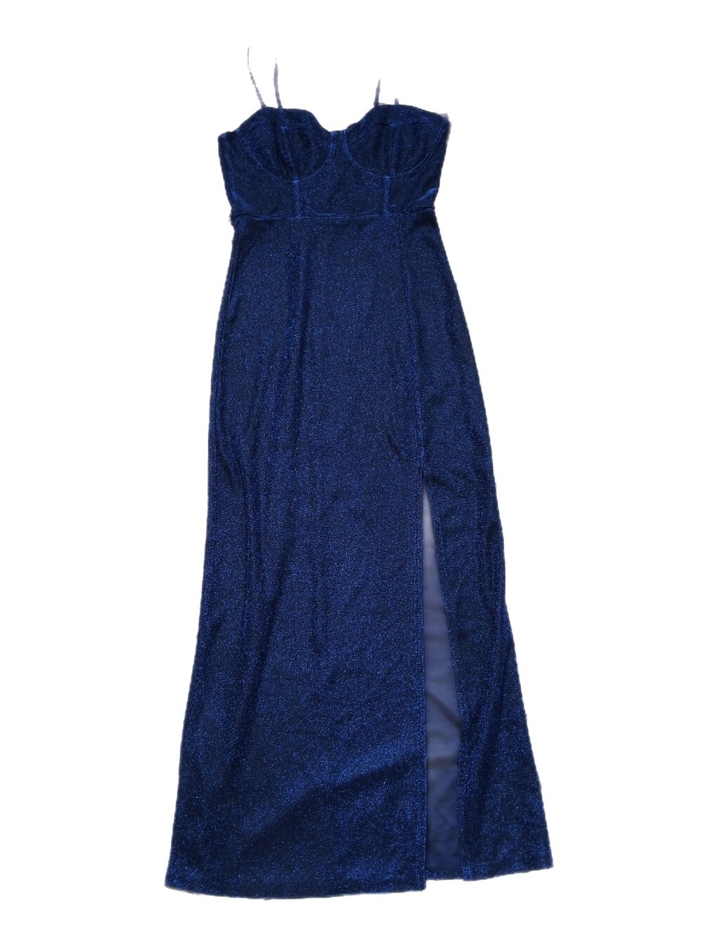 Elegant Navy Blue Sparkle Evening Gown